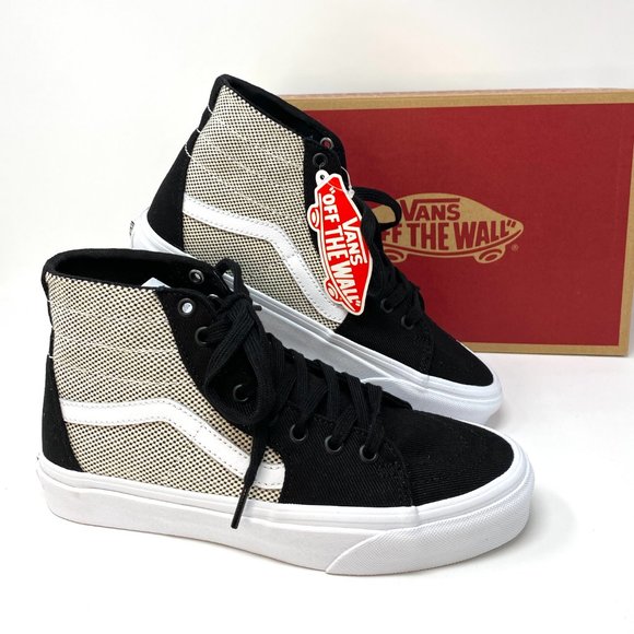 VANS  Sk8-Hi Tapered 2-Tone Linen Black Canvas W - Picture 6 of 8
